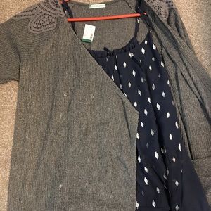 Brand new Maurices Sweater and Tank Top.